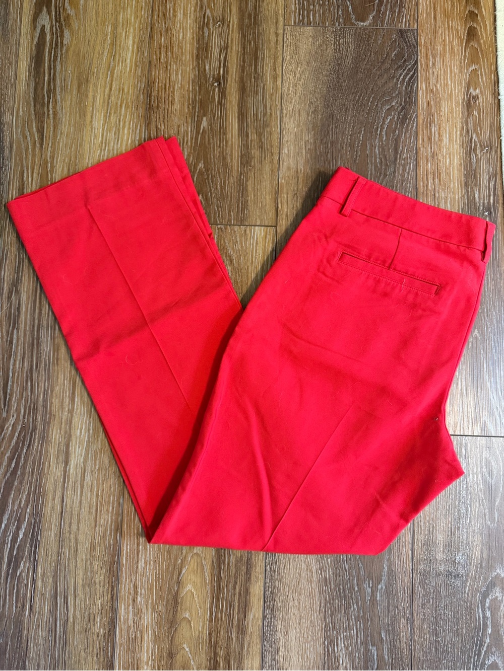 EXPRESS EDITOR - Women's Red Dress Pants - Classic Straight Fit